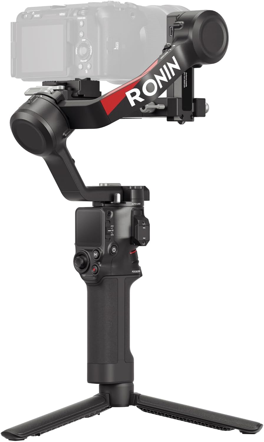 DJI RS 4, 3-Axis Gimbal Stabilizer for DSLR and Mirrorless Cameras Canon/Sony/Panasonic/Nikon/Fujifilm, 2nd-Gen Native Vertical Shooting, 2-Mode Switch Joystick, Teflon Axis Arms, Camera Gimbal-0