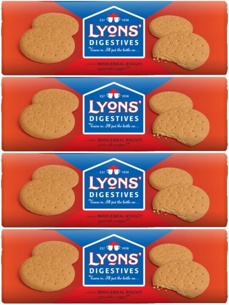 Tea Biscuit Bundle Consisting of Lyons Digestives Biscuits 300g (4 Pack)-0