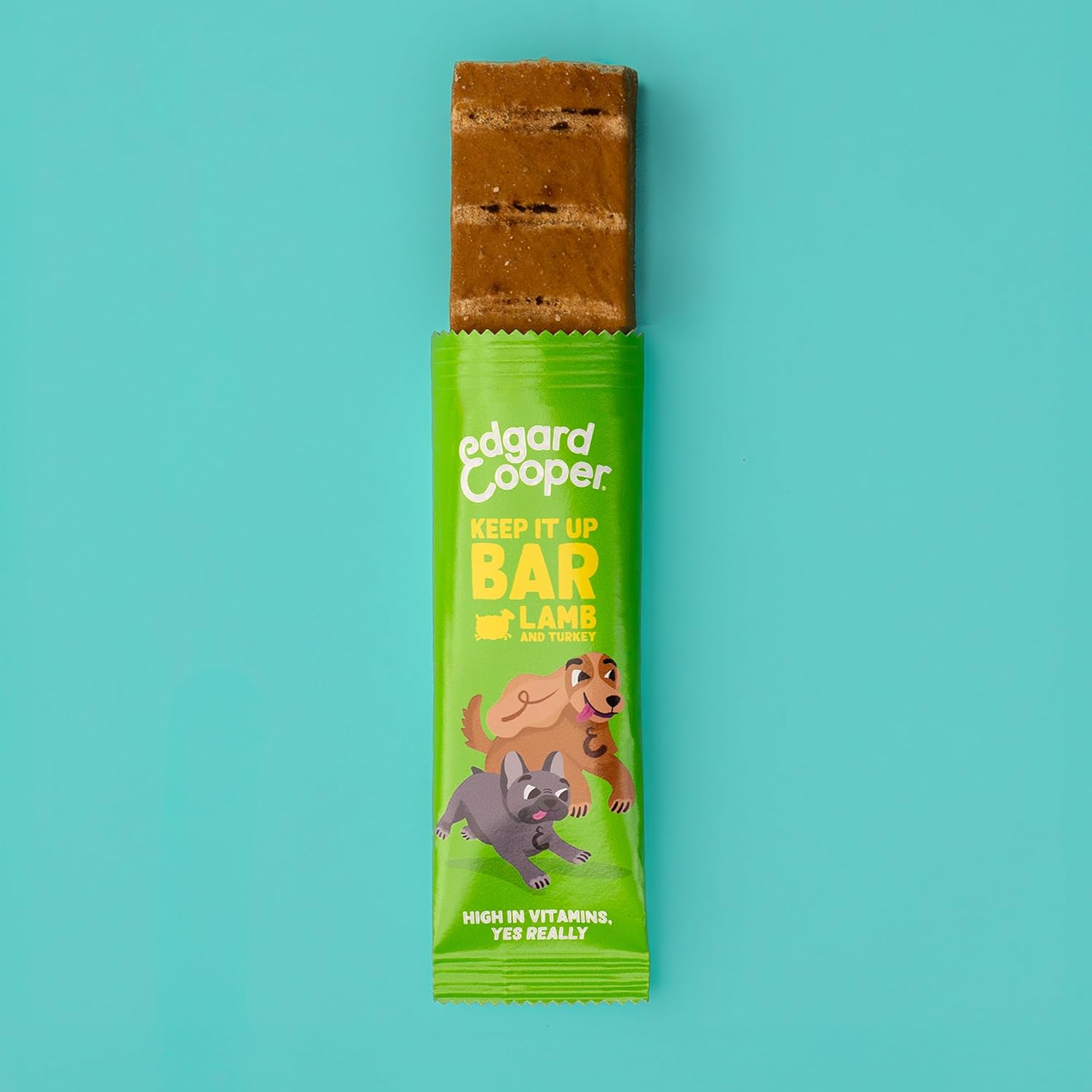 Edgard Cooper Natural Dog Treats - Lamb and Turkey Keep It Up Bar (24 x 30g bar), Grain Free, High in Protein & fresh meat, full of essential amino acids for healthy insides-1