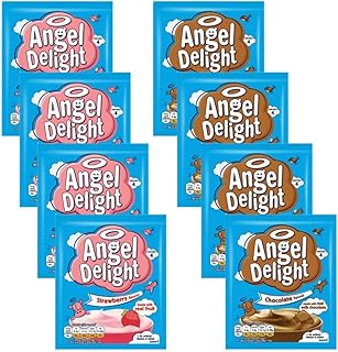 Dessert Mix Bundle Consisting of Angel Delight Strawberry 59g x4 & Chocolate 59g x4 (8 Pack)