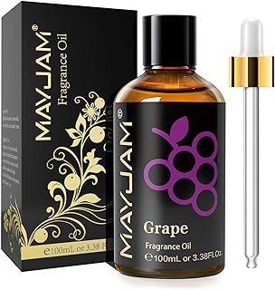 MAYJAM 100ML Grape Fragrance Oils with Glass Dropper, Essential Oils for Diffusers for Home, Fragrance Oil Scent for DIY Candle & Soap Making