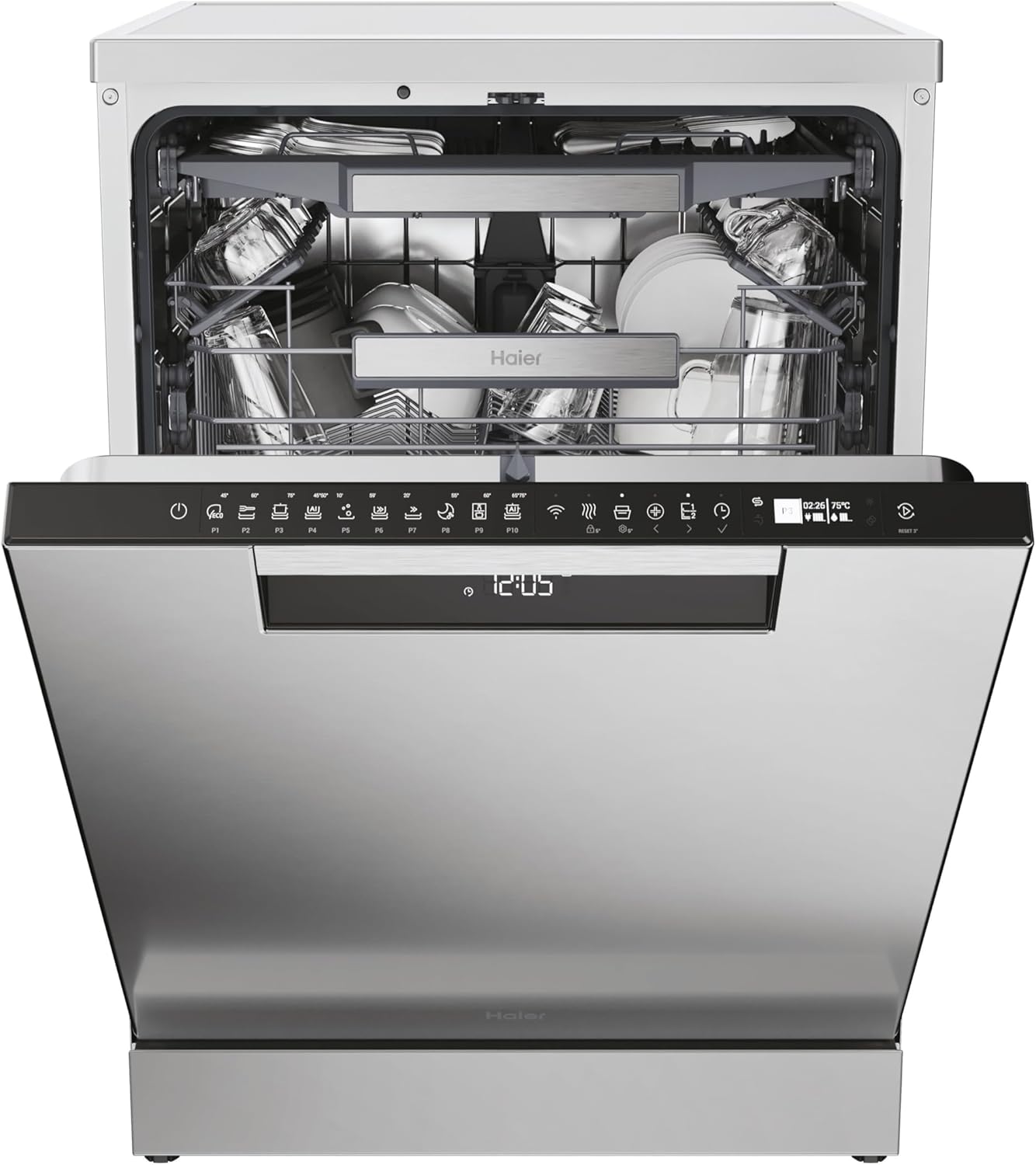 Haier I Pro Series 3 XF 5C4M1X-80 15 Place Setting Dishwasher - Stainless-2