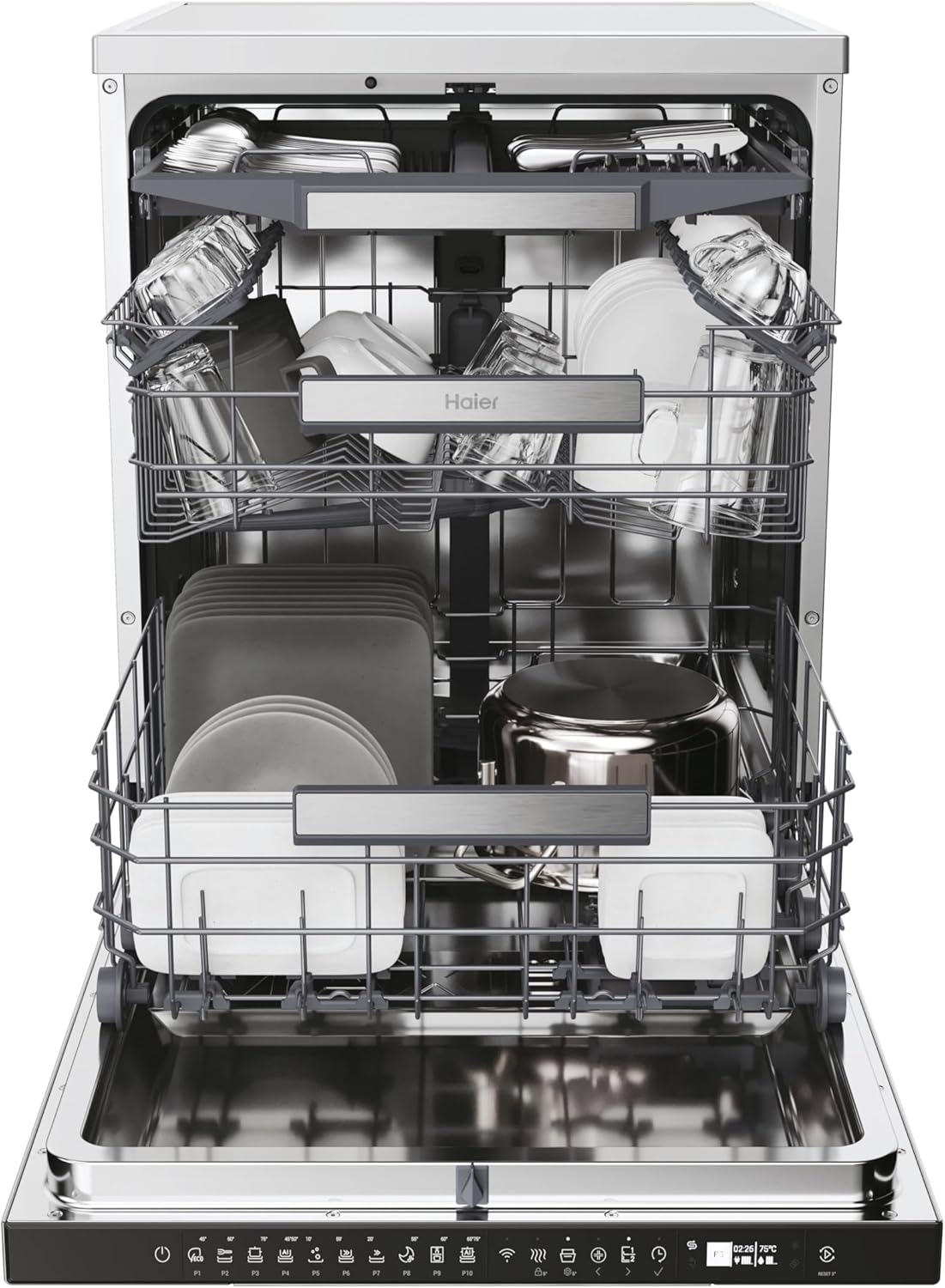 Haier I Pro Series 3 XF 5C4M1X-80 15 Place Setting Dishwasher - Stainless-3