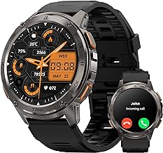 KOSPET Smart Watch for Men, 480mAh Extra-large Battery 5ATM IP69K Waterproof for Swimming, Rugged Military Full Metal Body Smartwatch, 1.43”AMOLED HD Display AI Voice Watch for Android iOS Black