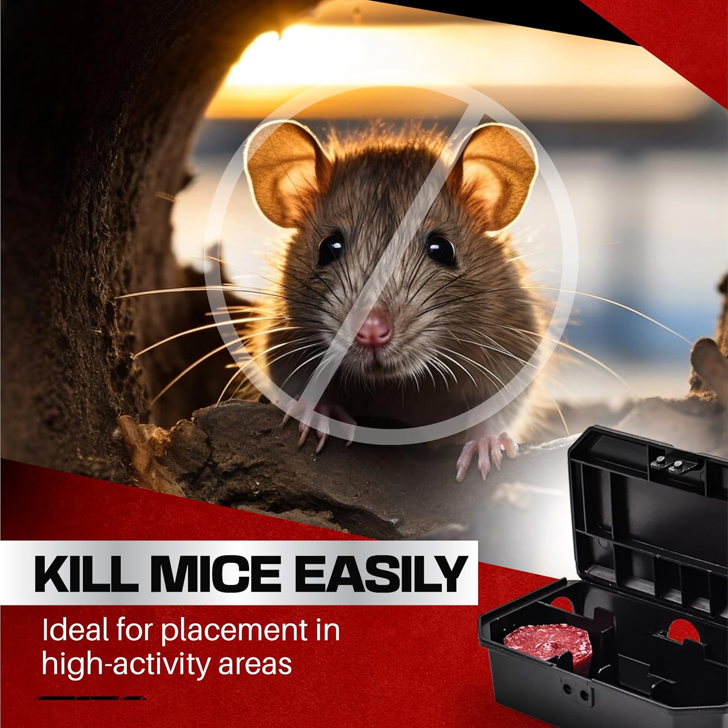 Pre Baited Mouse Boxes - 5 Pack for Effective Mouse Box Traps, Ideal Mouse Trap and Mouse Traps for Indoors Solution, Quick Setup and Ready to Use - Professional Mouse Bait For Indoors-2