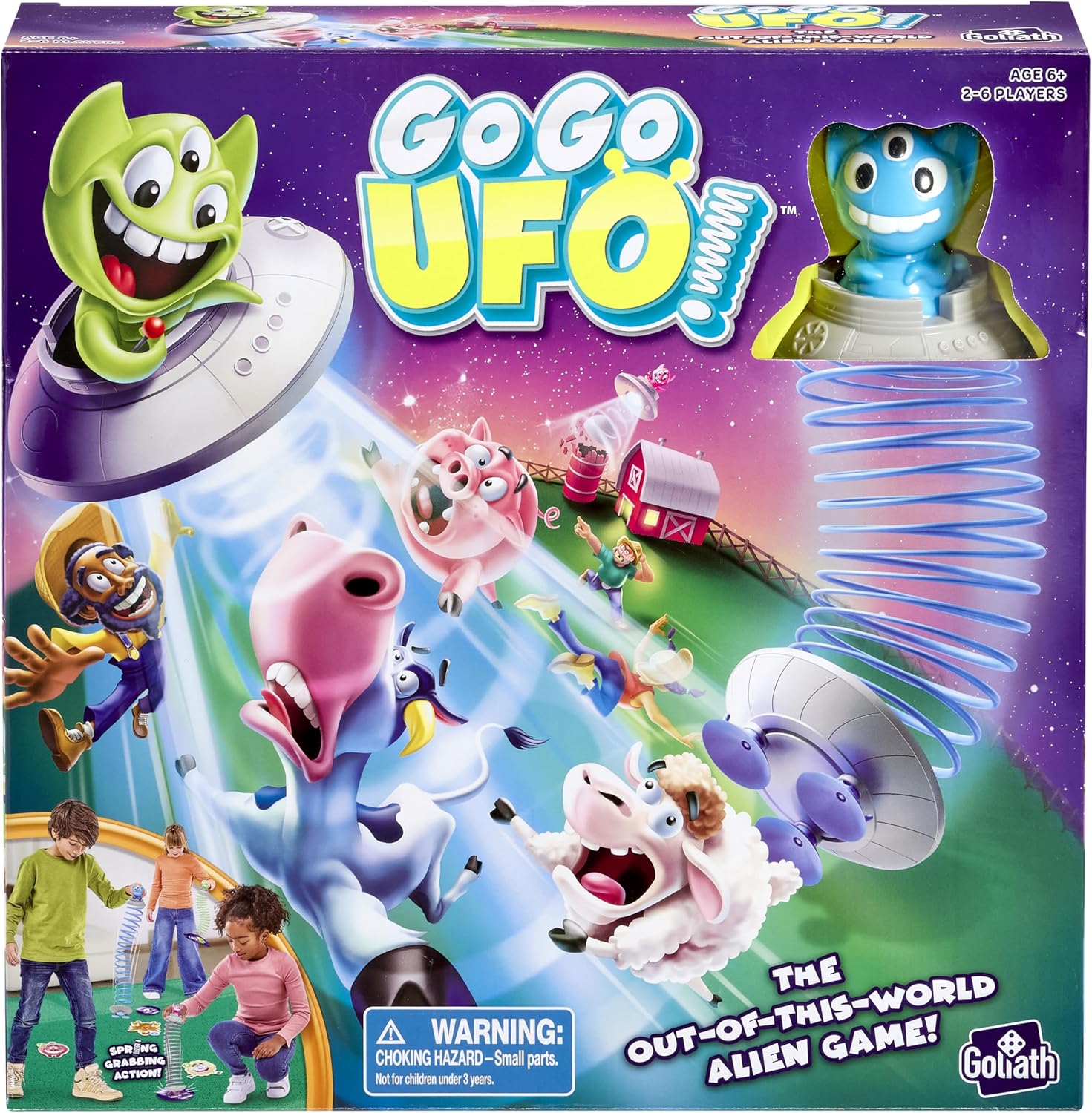 Goliath Games: Go Go UFO | The Out-Of-This-World Alien Game | Kids Action Game |For 2-6 Players | For Ages 6+-0