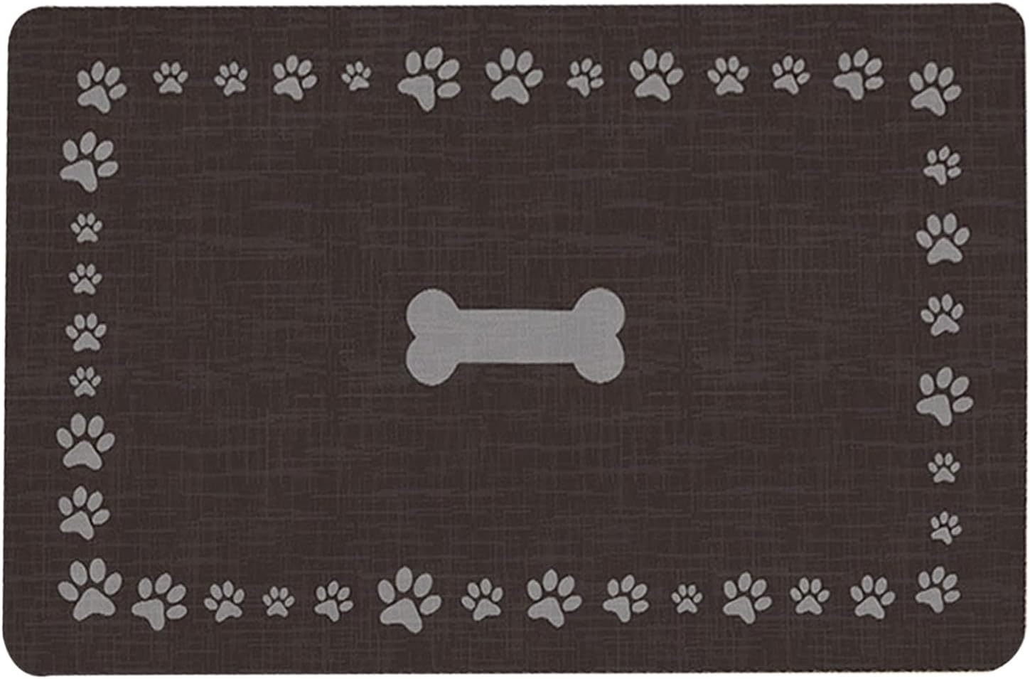 Dog Food Mat-Absorbent Dog Food Mat Quick Dry Dog Feeding Mat-No Stains Placemat Feeding Mat for Dog,Pet Supplies for Sloppy Drinkers 44 * 75 cm (bone pattern)-6