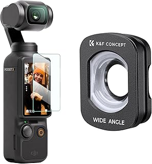 K&F Concept Magnetic Wide Angle Lens Compatible with DJI OSMO POCKET 3, Wide Filter External Expanded View Lens Accessories