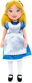 Disney Store Official Alice Soft Toy Doll, Alice in Wonderland, 42cm/16”, Cute Plush Cuddly Figure Wearing Classic Dress and Apron, Features Soft Hair with 3D Bow - Suitable for Ages 0+