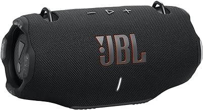 JBL Xtreme 4 Portable Bluetooth Speaker with JBL Pro Sound and Convenient Shoulder Strap, IP67 Waterproof, Built-In Power Bank, Black