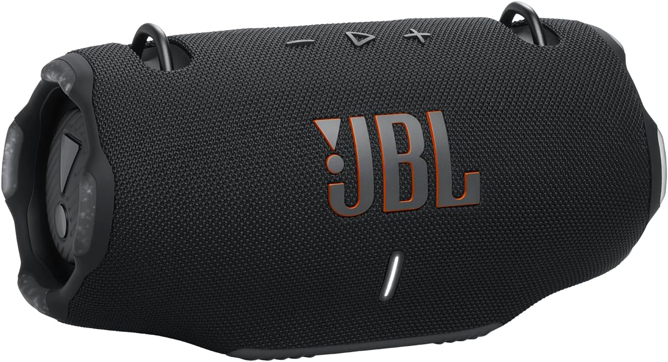 JBL Xtreme 4 Portable Bluetooth Speaker with JBL Pro Sound and Convenient Shoulder Strap, IP67 Waterproof, Built-In Power Bank, Black-0