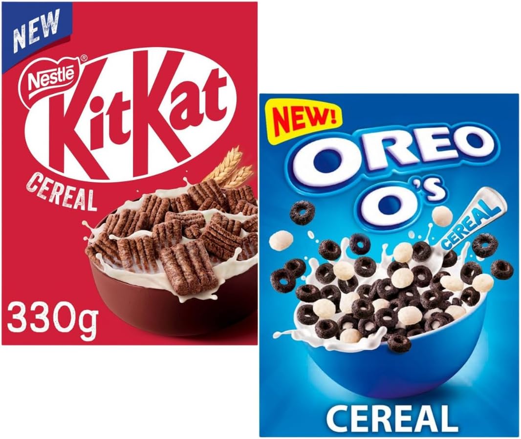 Cereal Bundle With KitKat Milk Chocolate Cereal 330g & Oreo O's Cereal 350g (2 Pack)-0