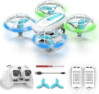 Mini Drone for Kids with Indoor | Wipkviey T18 Drones for Beginners with Lights, RC Quadcopter with Altitude Hold, 3D Filp, Easy to Fly Toy Birthday Present for Boys and Girls