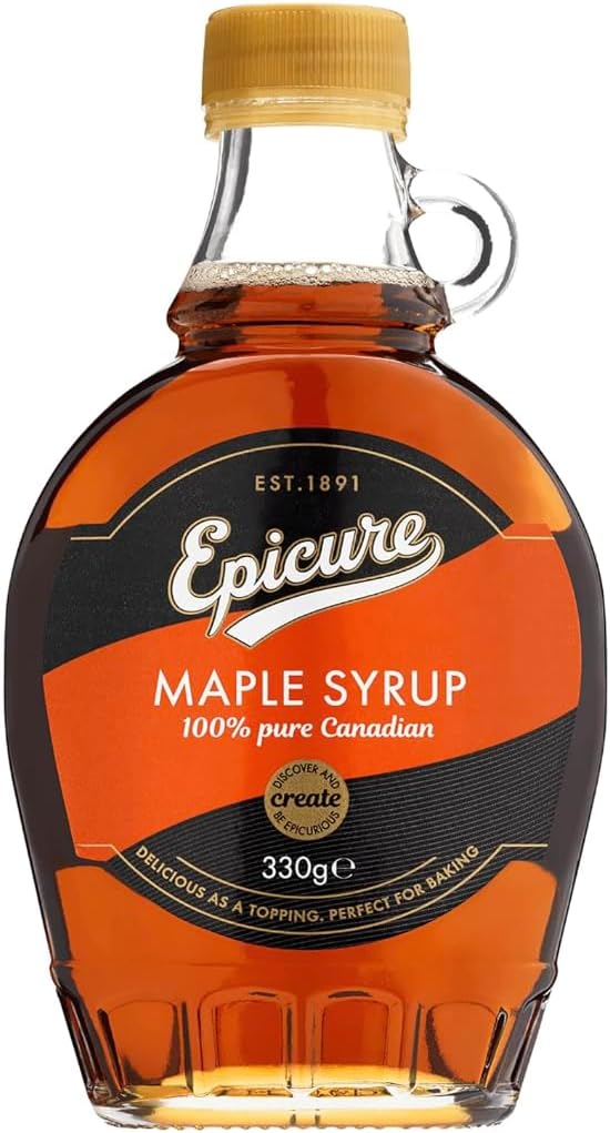 Maple Syrup - 100% Pure Canadian Maple Syrup Grade A, Amber Rich Maple Syrup with Caramel Taste - Great for Pancakes, Waffles and Baking 330ml-0