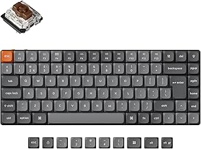 Keychron K3 Max Ultra-Slim Wireless Mechanical Keyboard, QMK/VIA Programmable Bluetooth 5.1/2.4 GHz/Wired with RGB Backlight Hot-swap Low Profile Gateron Brown Switch for Mac Win Linux - UK Layout