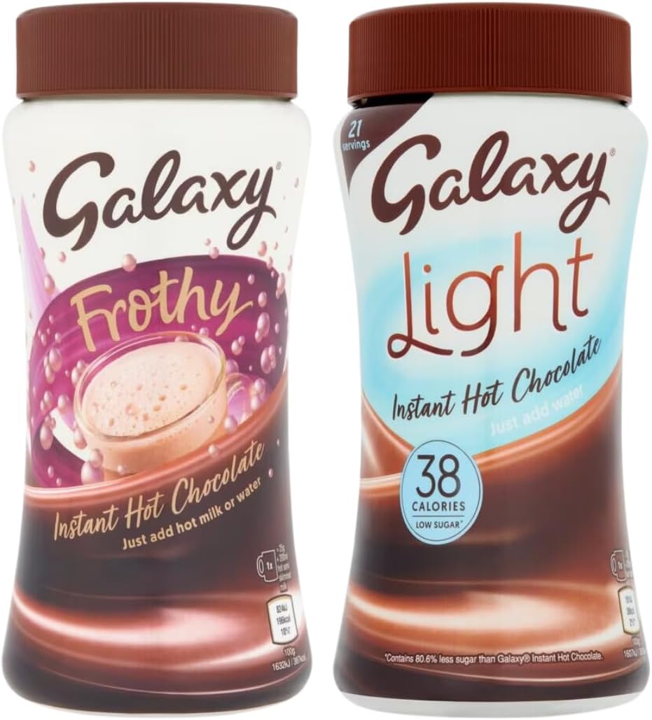 Hot Chocolate Bundle With Galaxy Frothy Hot Chocolate Drink 275g and Light Instant Hot Chocolate 210g (2 Pack)-0