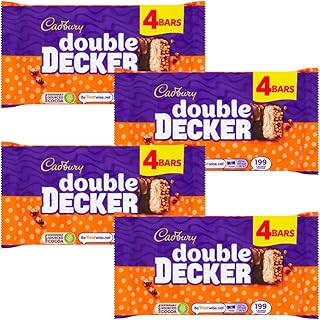 Chocolate Bar Bundle With Double Decker Chocolate Bar 4 Bar Pack, 4 x 37g (4 Pack)