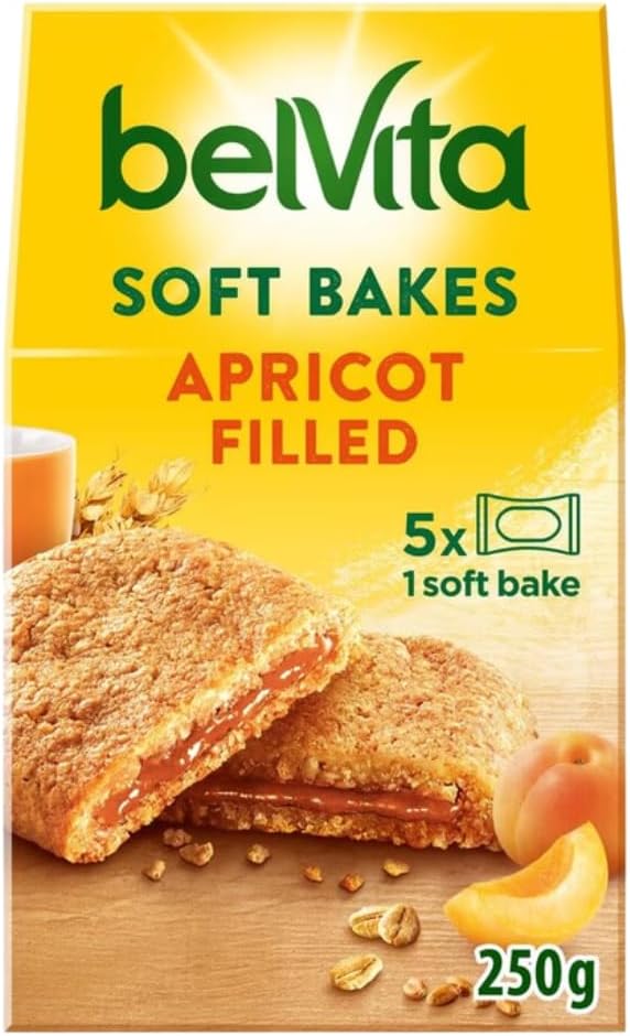 Breakfast Biscuit Bundle Consisting of Belvita Soft Bakes Apricot 250g (3 Pack)-1