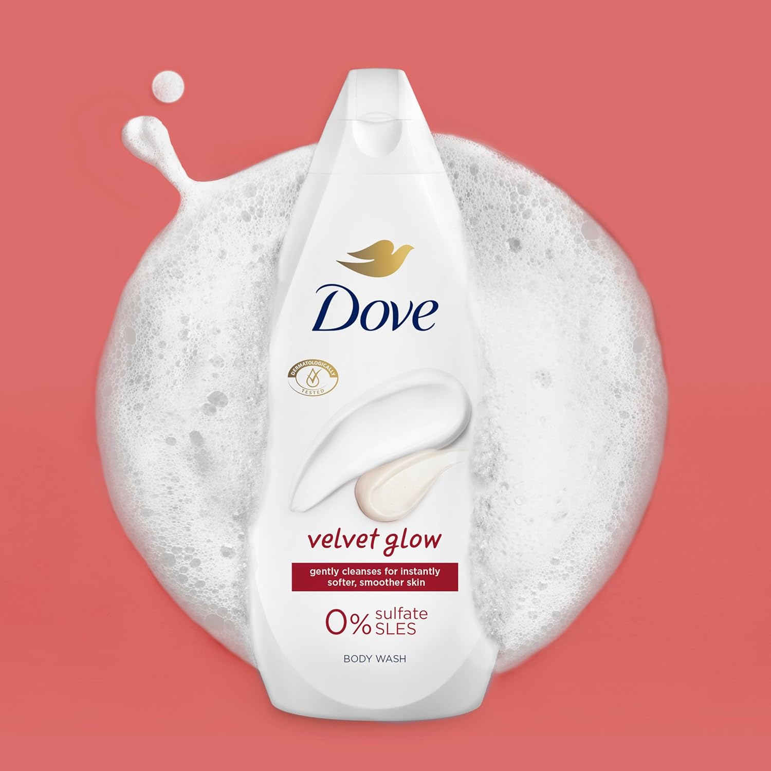 Dove Velvet Glow Body Wash Body Cleanser shower gel with plant-based moisturisers for softer, smoother skin after one shower 6x 450 ml-2