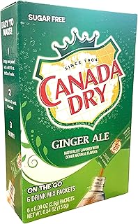 Canada Dry Ginger Ale On The Go Singles 6 Satchets 15.6g | Pack Of 2