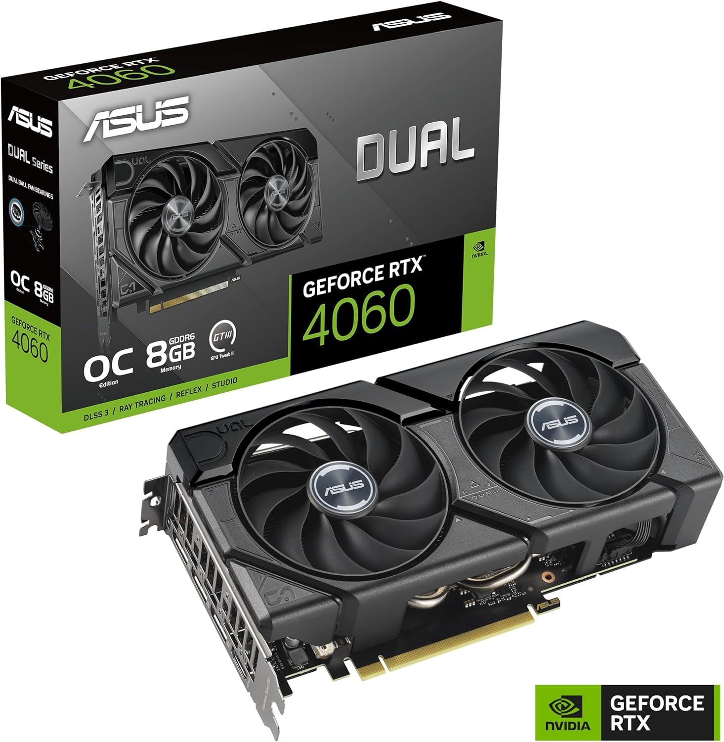 ASUS GeForce RTX 4060 DUAL EVO 8G OC Gaming Graphics Card - 2535MHz Boost Clock, GDDR6X, PCIe Gen 4, DLSS 3, 3x DP v 1.4a, HDMI 2.1a (Supports 4K & 8K HDR)-7