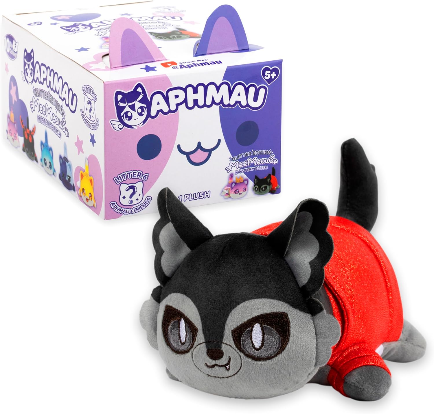 Aphmau 6” MeeMeow Mystery Plush – Series 6; YouTube Gaming Channel, Blind Box, 1 of 8 Possible, Friends MeeMeows, Official Merch, STYLES MAY VARY-4