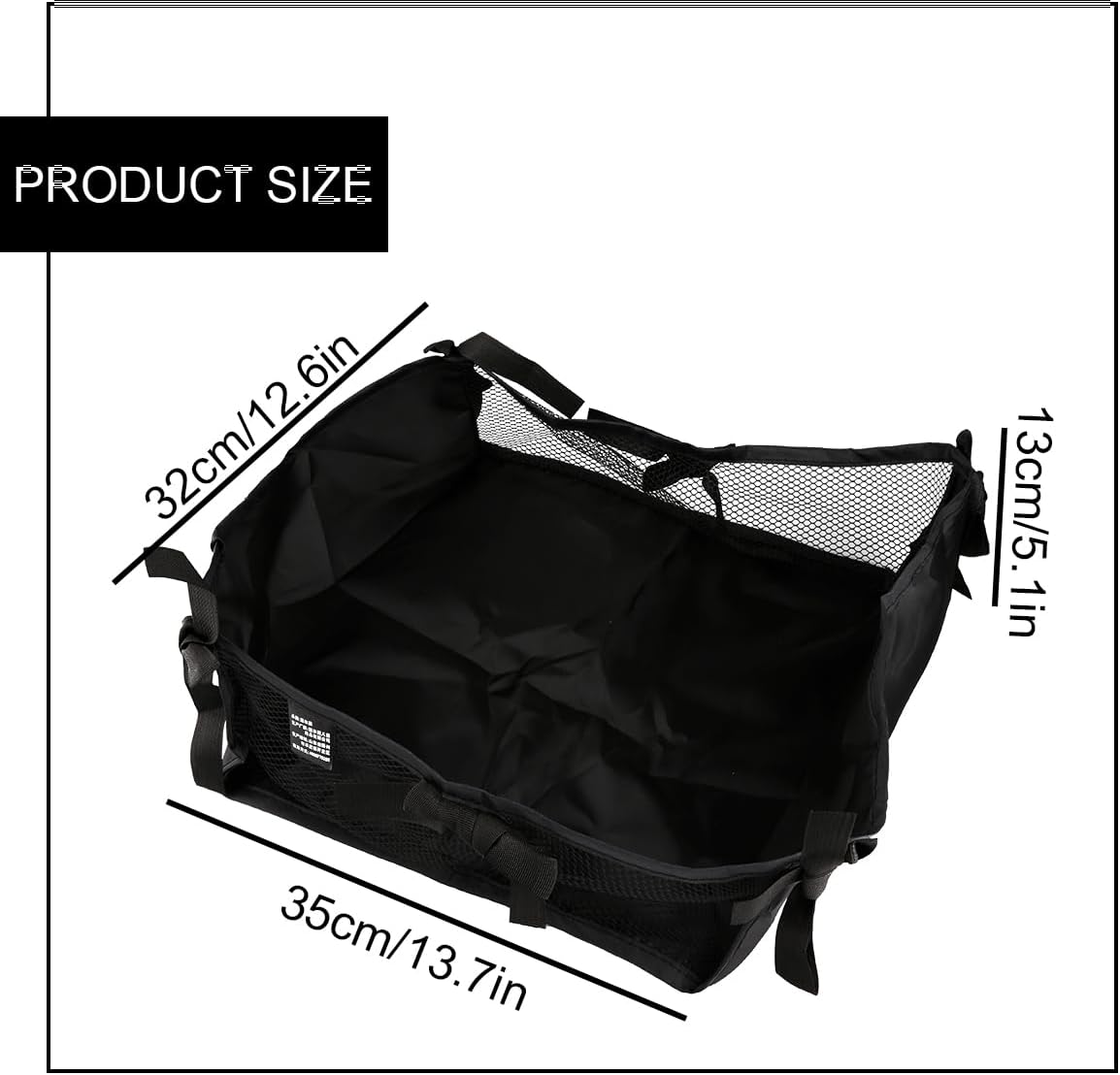 Vanyibro Stroller Storage Bag,Universal Stroller Storage Basket,Durable Polyester Bottom Basket for Storing Baby Product-4