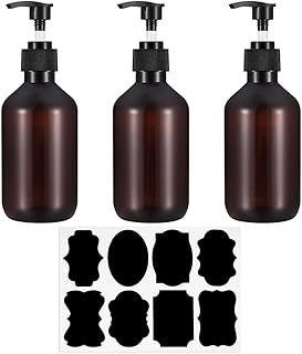 3 Pcs Pump Bottle Dispenser, 300ML/10.5oz Hand Wash Dispenser, Liquid Dish Soap Hand Soap Dispenser Bottle with Pump, Refillable Empty Pump Bottles for Kitchen Bathroom Lotions Shampoo Conditioner