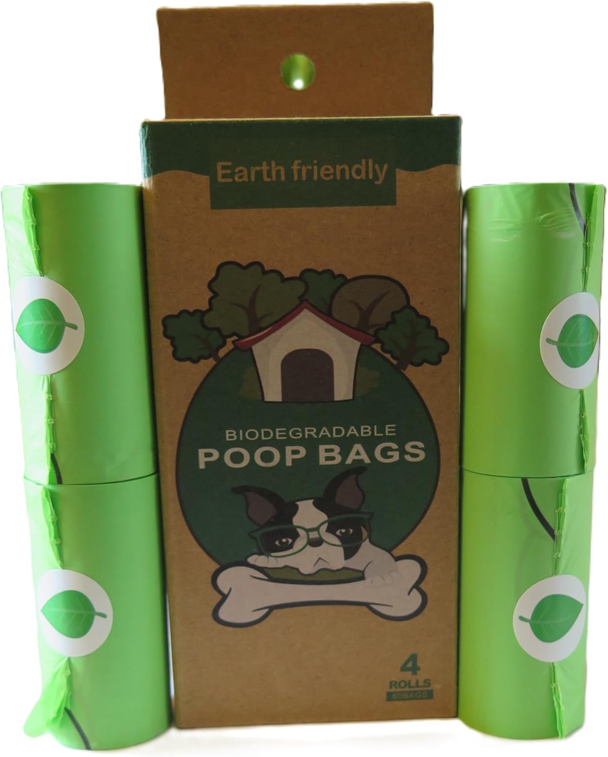 Compostable, Biodegradable, Cornstarch-Based, Eco-Friendly Dog Poo Bags | 8 rolls/120 bags-3