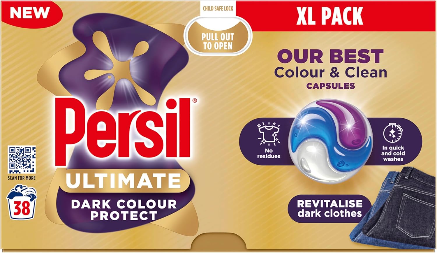 Persil Ultimate Dark Colour Protect Washing Capsules 38 washes-1