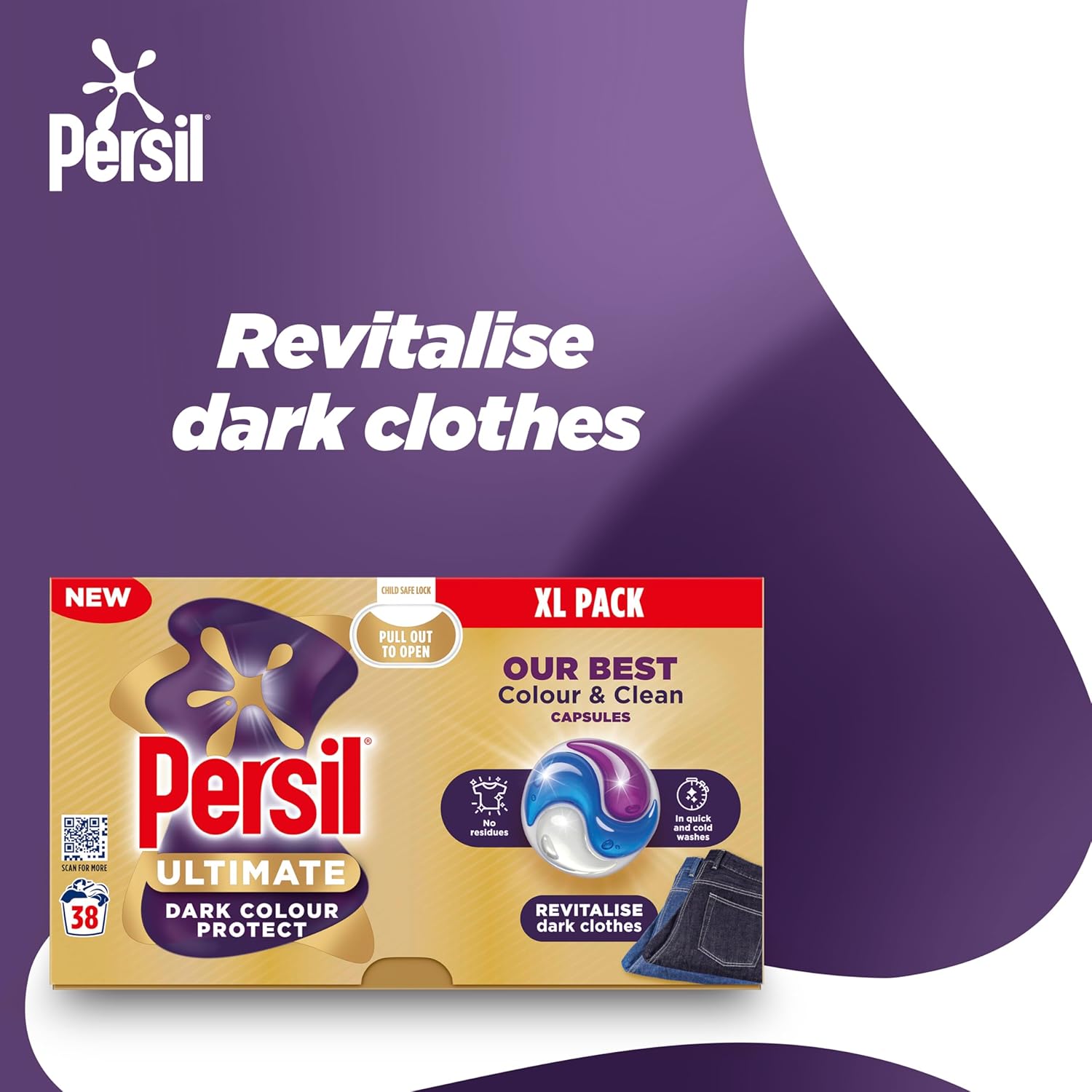 Persil Ultimate Dark Colour Protect Washing Capsules 38 washes-2