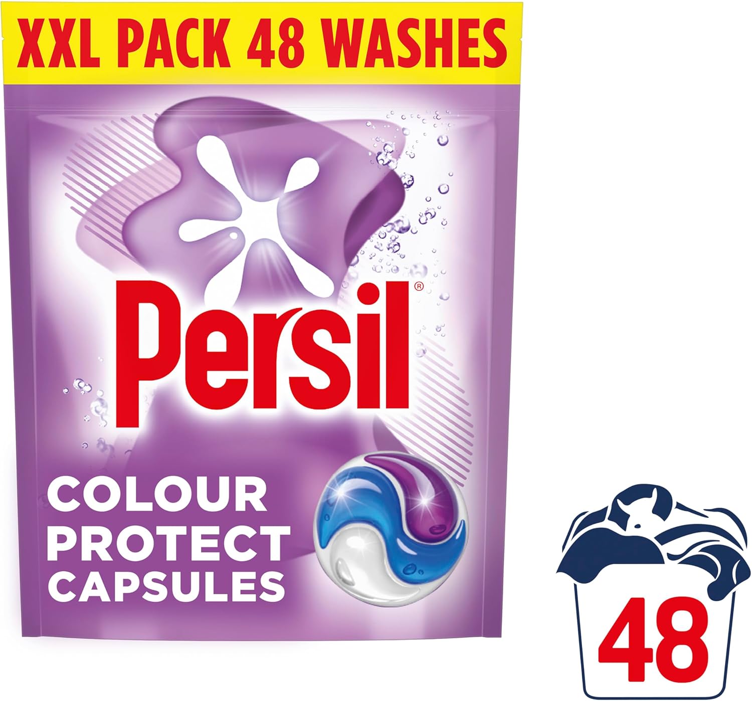 Persil Colour Protect 3 in 1 Washing Capsules keeps colours bright outstanding stain removal in quick & cold washes 48 washes-1