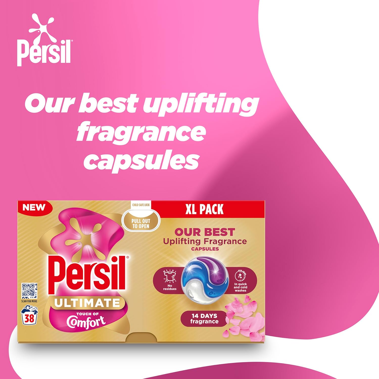 Persil Ultimate Touch of Comfort Washing Capsules 38 washes-1