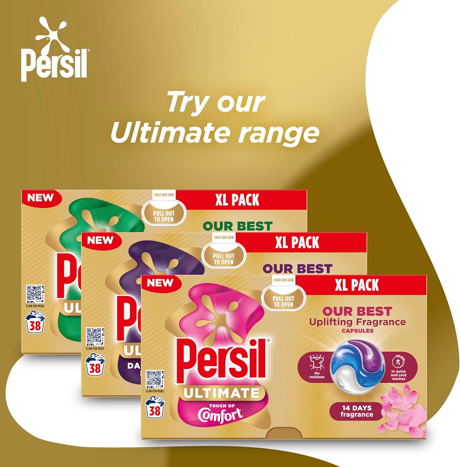 Persil Ultimate Touch of Comfort Washing Capsules 38 washes-5