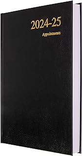 Collins Essential A5 Academic Year 2024-25 Day a Page Diary - Black - Mid Year Academic Planner for Students and Teachers - ESSA51M.99-2425 - July 2024 to July 2025