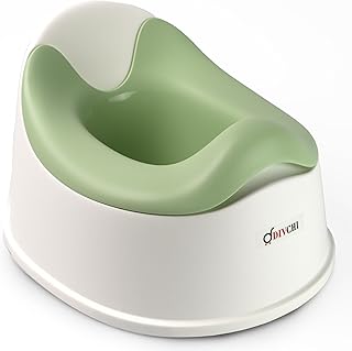 DIVCHI Baby Potty Training Seat Toddler Toilet Trainer Chair with Non-Slip Base Removable Bowl & High Back Rest for Boys & Girls (Green)