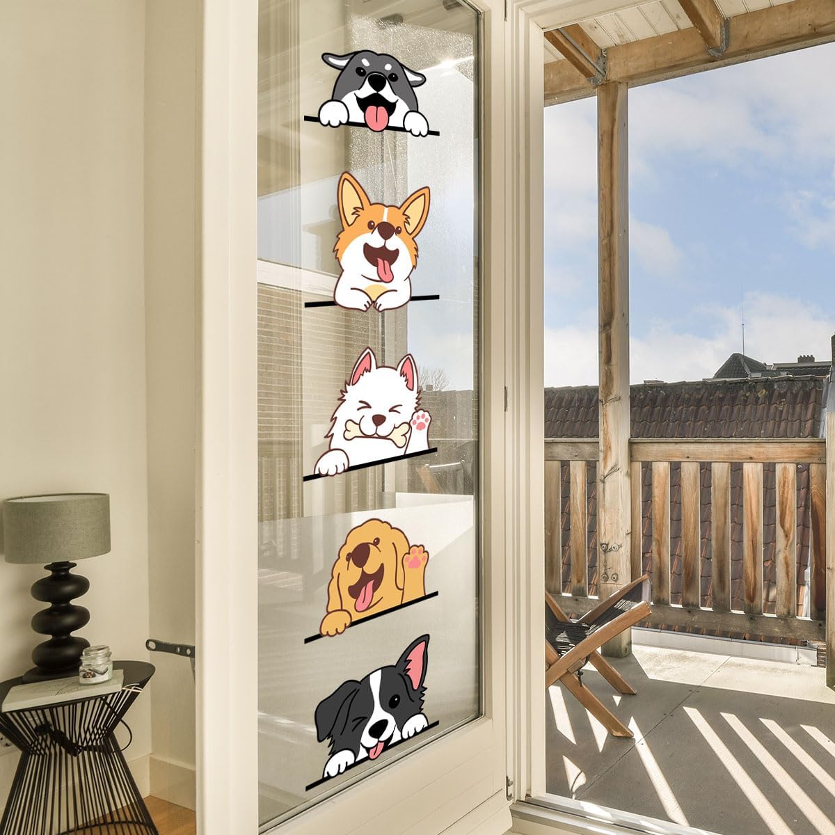 BuerHomie Wall Stickers 3D 5 Pet Dog Decal Puppy Stickers Vinyl Decor-5