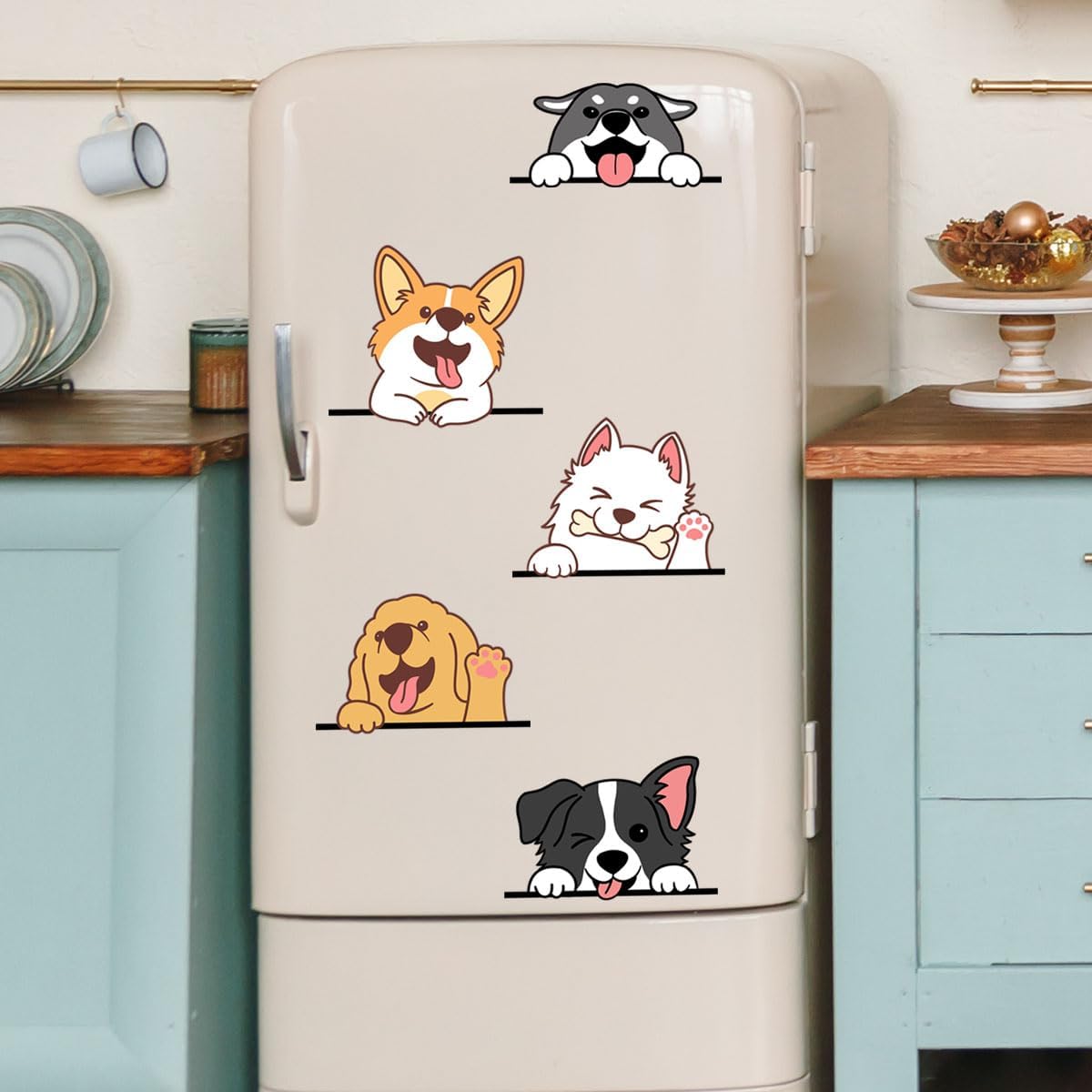 BuerHomie Wall Stickers 3D 5 Pet Dog Decal Puppy Stickers Vinyl Decor-7