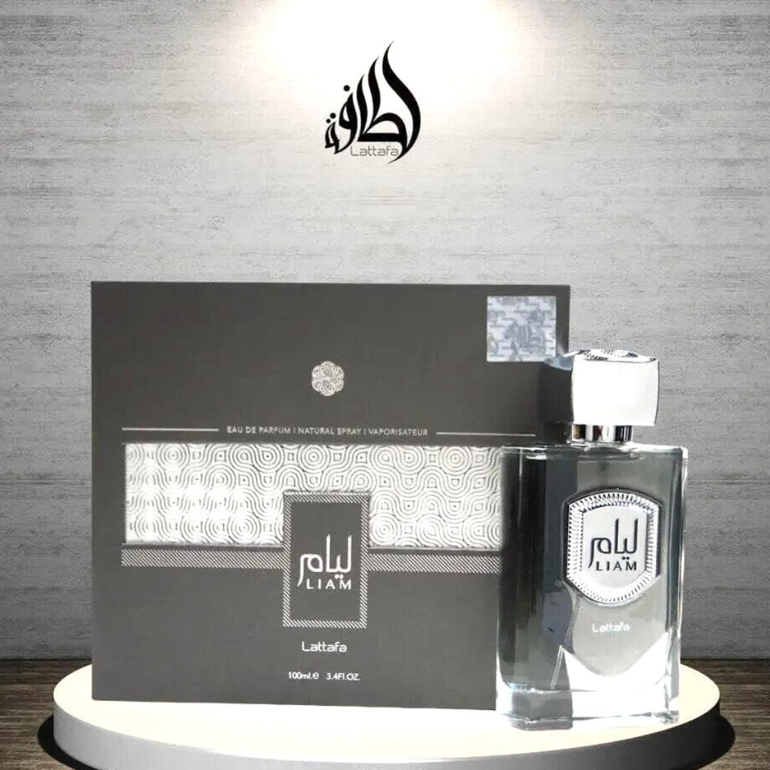 Lattafa Perfumes Liam Grey EDP Spray 100ML (3.4 OZ), Refreshing and Aromatic Fragrances for Men & Women.-4