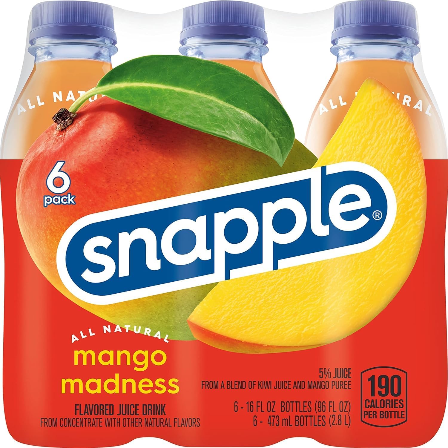 Snapple Mango Madness 6 x 473ml (16oz)-2