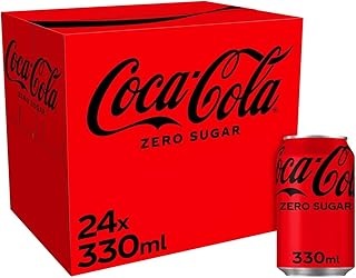 Coca Cola Coke Zero No Sugar 24 x 330ml Coke Perfect For Home, Office or School