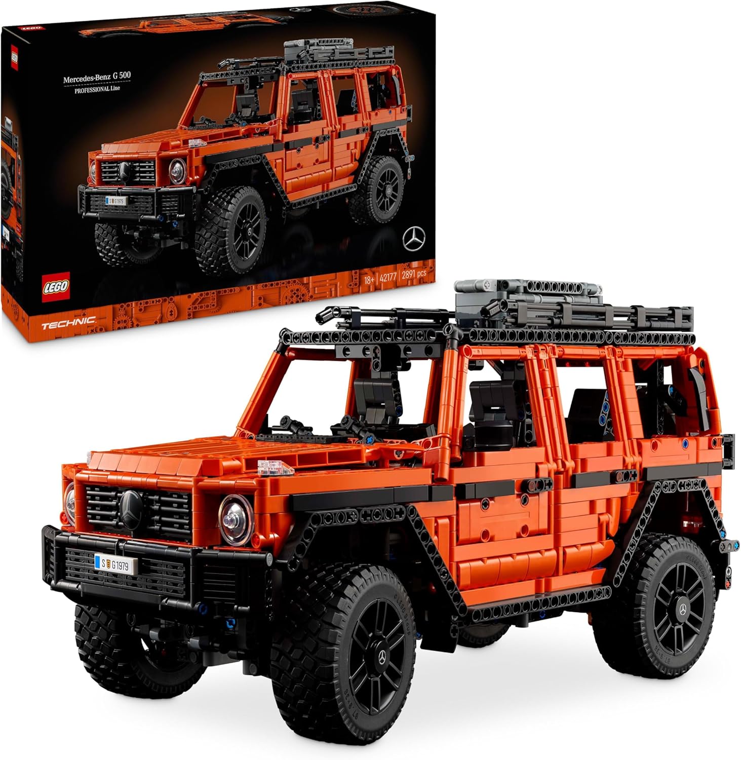 LEGO Technic Mercedes-Benz G 500 PROFESSIONAL Line Building Set, Model Car Kit for Adults to Build, Collectible 4X4 Off-Road Vehicle, Gift for Men, Women, Him or Her 42177-0