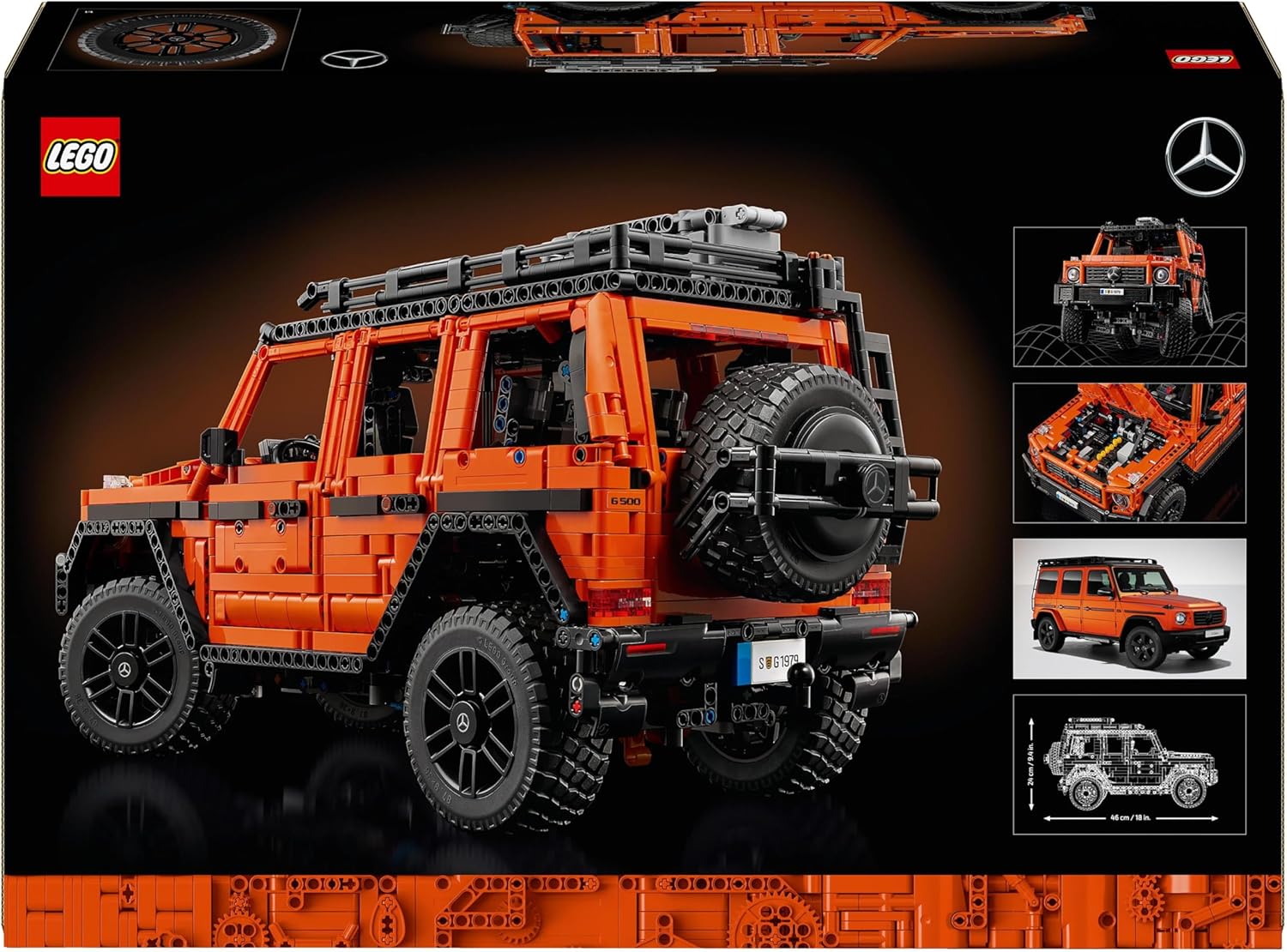 LEGO Technic Mercedes-Benz G 500 PROFESSIONAL Line Building Set, Model Car Kit for Adults to Build, Collectible 4X4 Off-Road Vehicle, Gift for Men, Women, Him or Her 42177-9