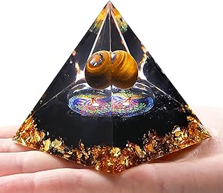 XIANNVXI Healing Crystal Tower Orgonite Orgone Tower,Obsidian Crystal Gemstone Tower,Healing Crystal Gifts for Women Men