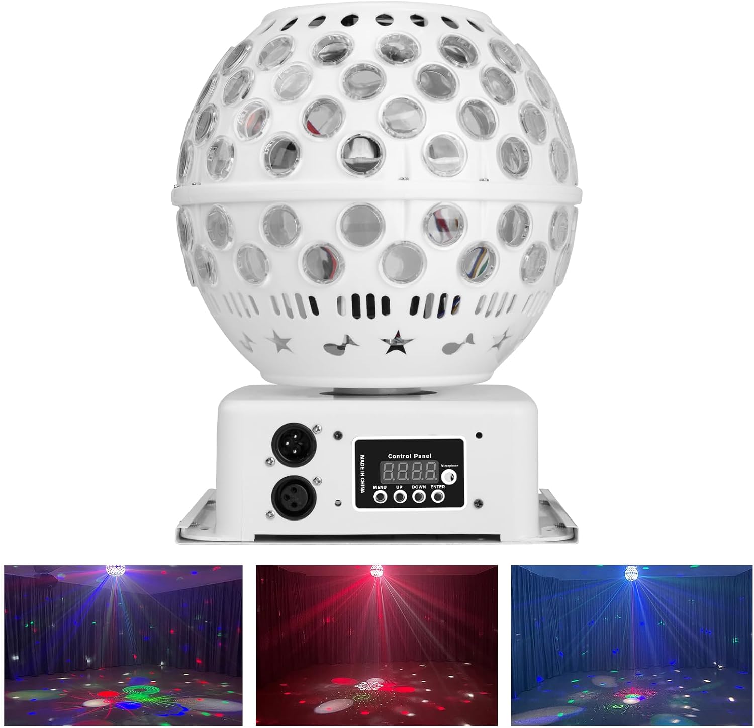 Disco Balls with Remote Control, Disco Light Party Light LT300 Music Sound Activated DJ Disco Lights DMX Beam Effect Light for Halloween Birthday Party bar Nightclub KTV-0