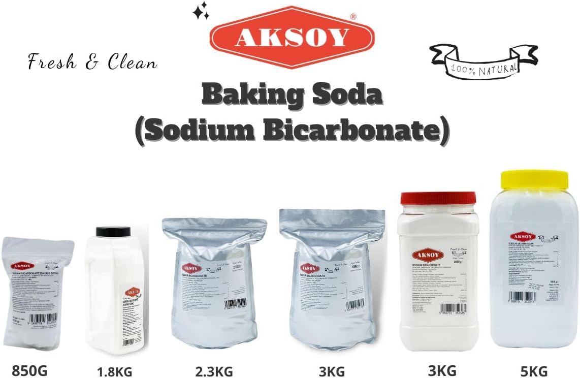 Aksoy Baking Soda 2.3KG || Pure Sodium Bicarbonate Powder, Highest Purity, Food Grade, Pure Baking Soda For Cooking, Baking, Cleaning, & More!-6