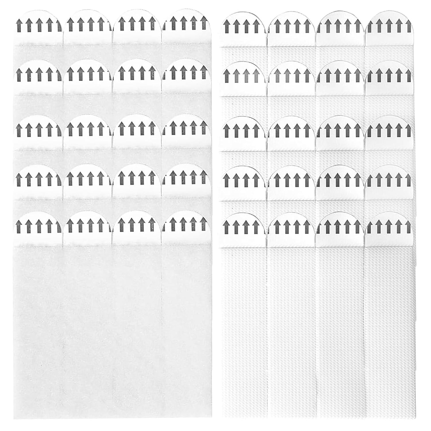 Large Picture Hanging Strips Heavy Duty,24-Pairs(48 Strips) 93 * 19mm Hook Loop Mounting Tapes Adhesive Strips Damage Free Wall Fastener Tape for Picture Hanging