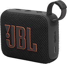 JBL GO 4 Ultra-Portable Bluetooth Speaker with Big JBL Pro Sound and Punchy Bass, PlaytimeBoost, Waterproof Design and 7-Hour Playtime, Black