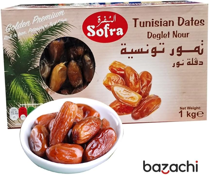 Golden Harvest: Finest Tunisian Dates Whole 1kg Premium Selection (Pack of 1)-4