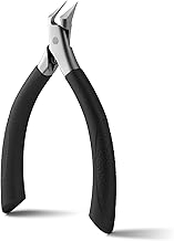 FVION Toenail Clippers for Ingrown Toenail, Straight Blade Podiatrist Nail Clippers for Thick Nails, Ergonomic Finger Nail Clippers for Adults, Seniors, Men and Women (Black)